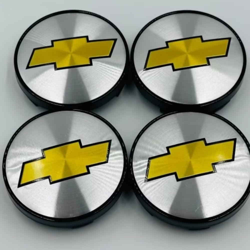 4 New Chevrolet Chevy 60mm rim hub center Caps Choose One Design Please